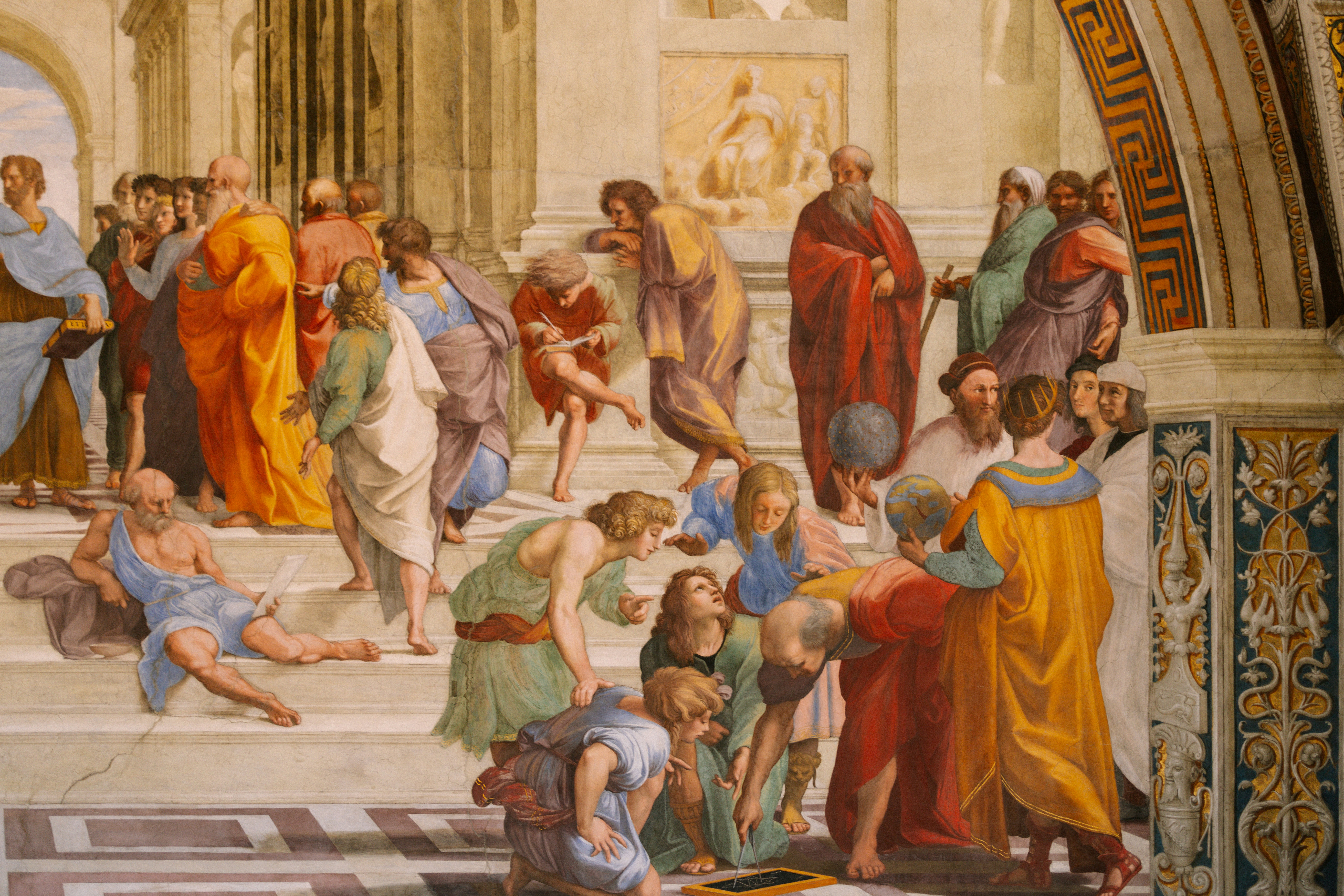 Detalhe da Escola de Atenas